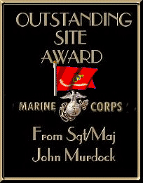 My sincere thanks to Sgt/Maj Murdock for this most honorable award!